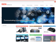 Tablet Screenshot of infa.com